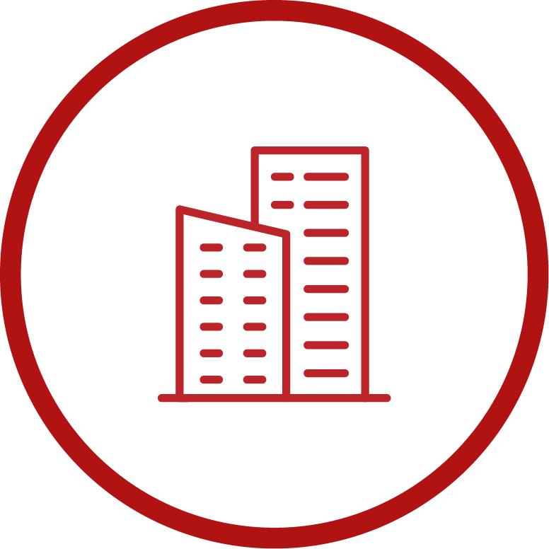 Commercial roofing icon