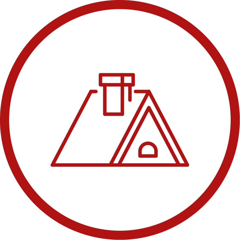 Residential roofing icon